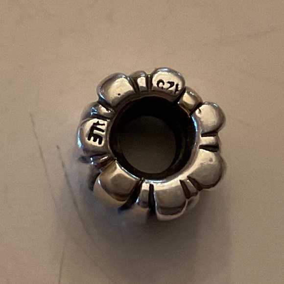 Authentic Pandora Sterling Silver and 14k Gold TRIANGLES Charm #790357 - Picture 3 of 5